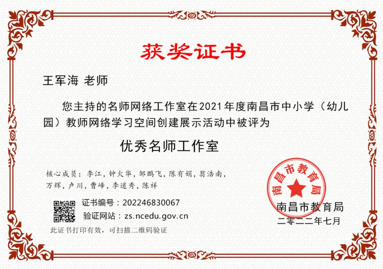 2021年度优秀名师网络工作室证书（王军海工作室）.jpg