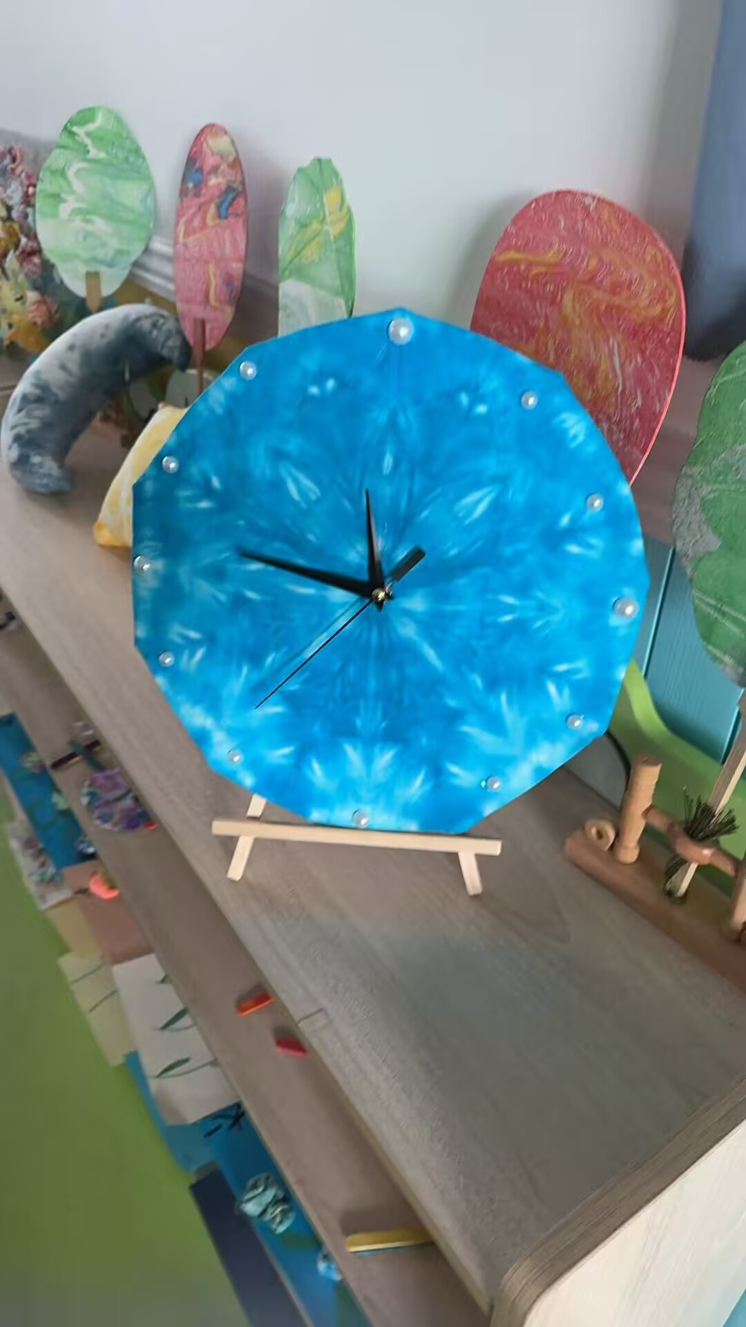 扎染制作《钟表》