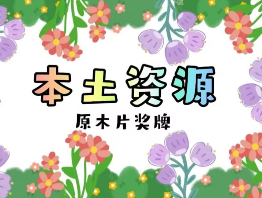 2026.6.12中三班本土资源《原木片奖牌》
